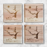 Lake Hartwell, Georgia and South Carolina Cedar Coaster