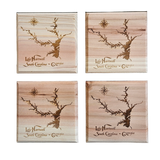 Lake Hartwell, Georgia and South Carolina Cedar Coaster