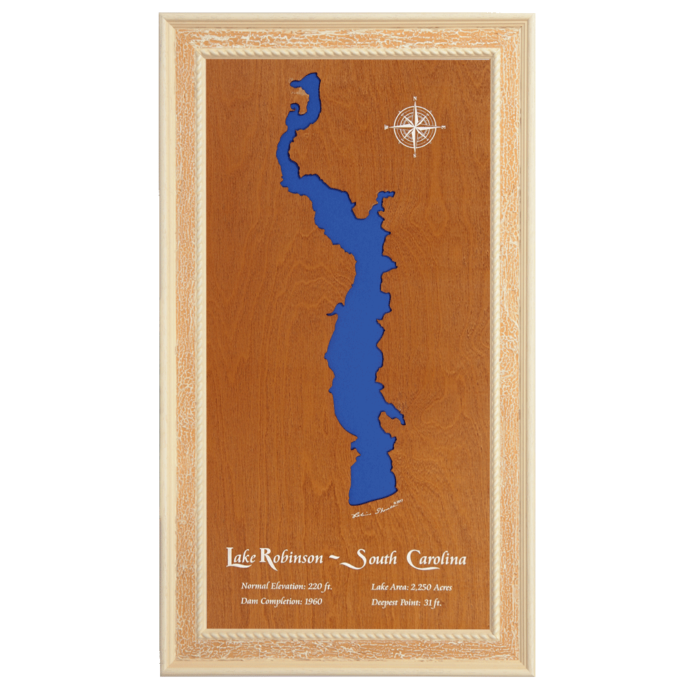 Lake Robinson, Hartsville, South Carolina Stained Wood and