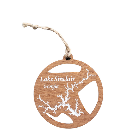 Lake Sinclair, Georgia Wooden Ornament
