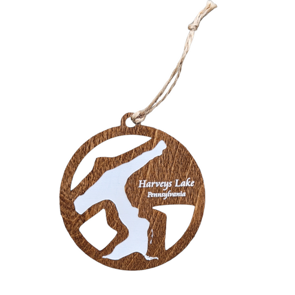 Harvey’s Lake, Pennsylvania Wooden Ornament