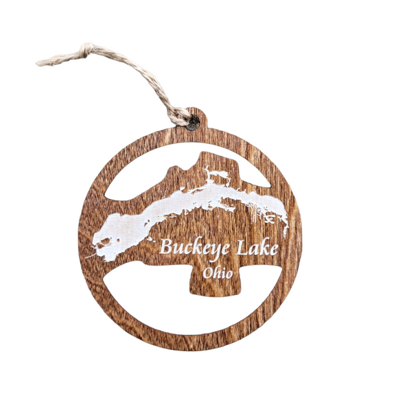 Buckeye Lake, Ohio Wooden Ornament