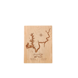 Summersville Lake, West Virginia Engraved Cherry Cutting Board