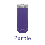 Tupper Lake, New York 22oz Slim Engraved Tumbler