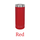 Lake Red Rock, Iowa 22oz Slim Engraved Tumbler