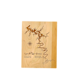 Center Hill Lake, Tennessee Engraved Cherry Cutting Board
