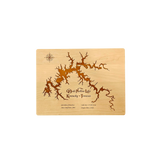 Dale Hollow Lake, Kentucky and Tennessee Engraved Cherry Cutting Board