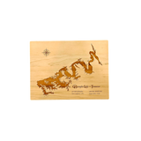 Douglas Lake, Tennessee Engraved Cherry Cutting Board