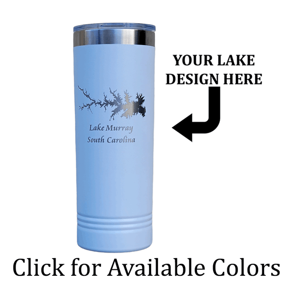 Province Lake, Maine and New Hampshire 22oz Slim Engraved Tumbler