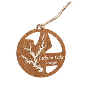 Jackson Lake, Georgia Wooden Ornament