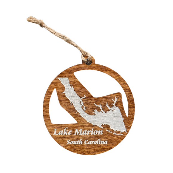 Lake Marion, South Carolina Wooden Ornament
