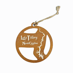 Lake Tillery, North Carolina Wooden Ornament