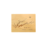 Norris Lake, Tennessee Engraved Cherry Cutting Board