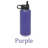 The Great Lakes 32oz Engraved Water Bottle  - New York, Pennsylvania, Ohio, Indiana, Michigan, Illinois, Wisconsin, and Minnesota