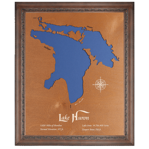 Lake Huron, Michigan and Canada