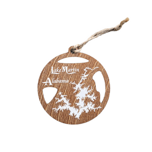 Lake Martin, Alabama Wooden Ornament