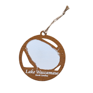 Lake Waccamaw, North Carolina Wooden Ornament
