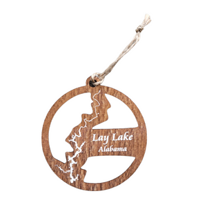 Lay Lake, Alabama Wooden Ornament