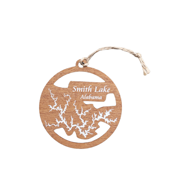 Smith Lake, Alabama Wooden Ornament
