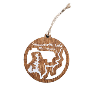 Summersville Lake, West Virginia Wooden Ornament