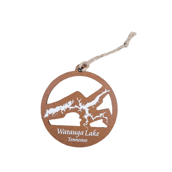 Watauga Lake, Tennessee Wooden Ornament