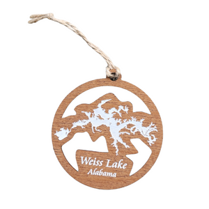 Weiss Lake, Alabama Wooden Ornament