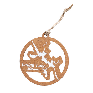 Jordan Lake, Alabama Wooden Ornament