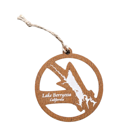 Lake Berryessa, California Wooden Ornament