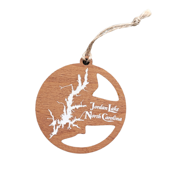 Jordan Lake, North Carolina Wooden Ornament