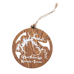 Dale Hollow Lake, Kentucky and Tennessee Wooden Ornament