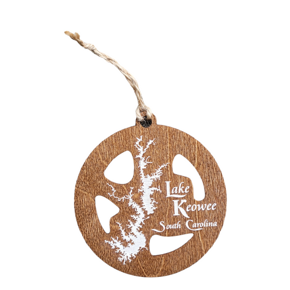 Lake Keowee, South Carolina Wooden Ornament