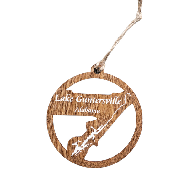 Lake Guntersville, Alabama Wooden Ornament