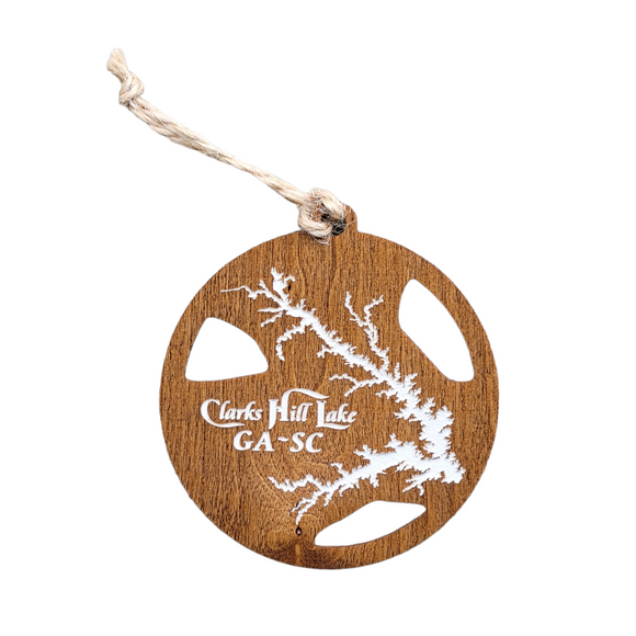 Clarks Hill Lake, Georgia and South Carolina Wooden Ornament