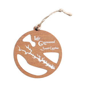 Lake Greenwood, South Carolina Wooden Ornament