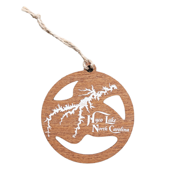Hyco Lake, North Carolina Wooden Ornament