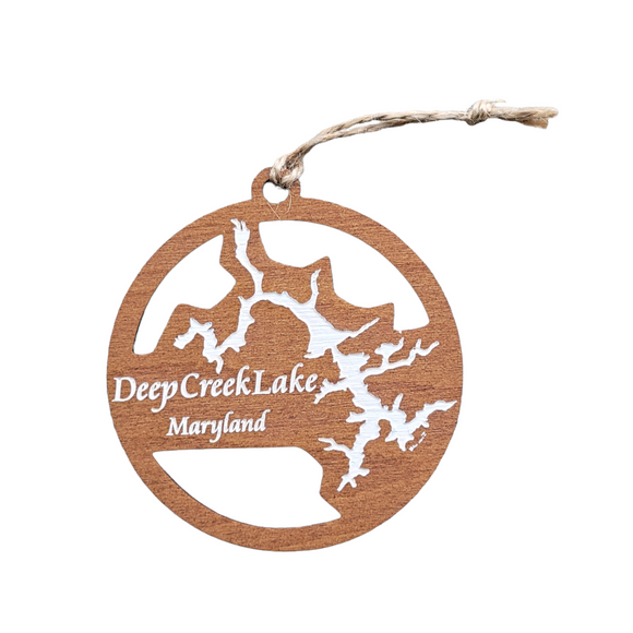 Deep Creek Lake, Maryland Wooden Ornament